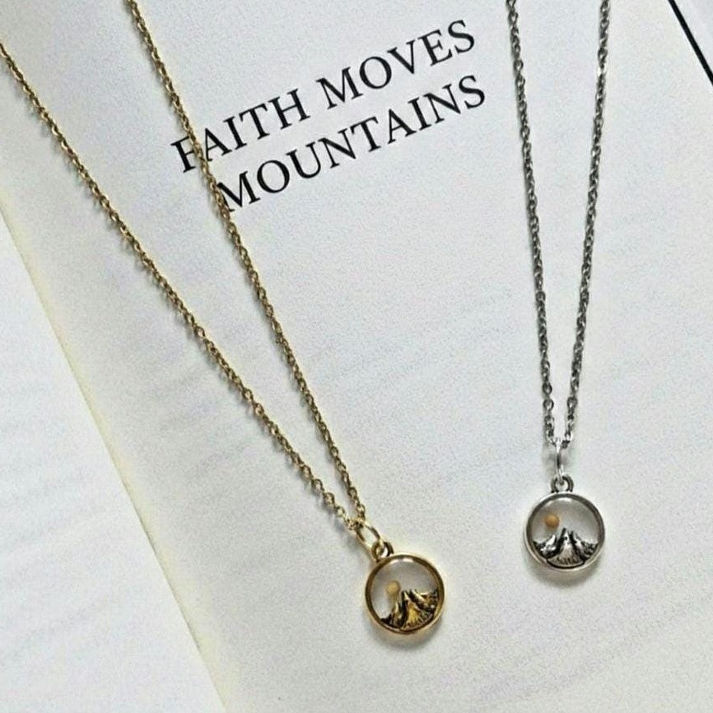 Mustard Seed Mountain Pendant Biblical Faith Jewelry Encouragement Gift