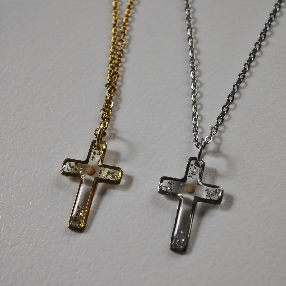 Mustard Seed Cross Necklace Personalized Faith Gift for Mom