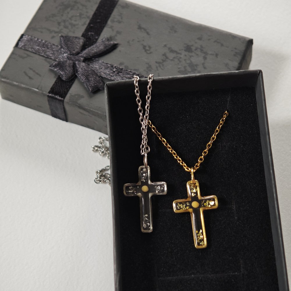 Mustard Seed Cross Necklace Personalized Faith Gift for Mom