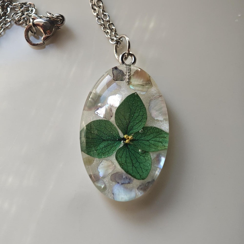 Petite Brown Skeleton Hydrangea Keychain Real Flower Resin Charm