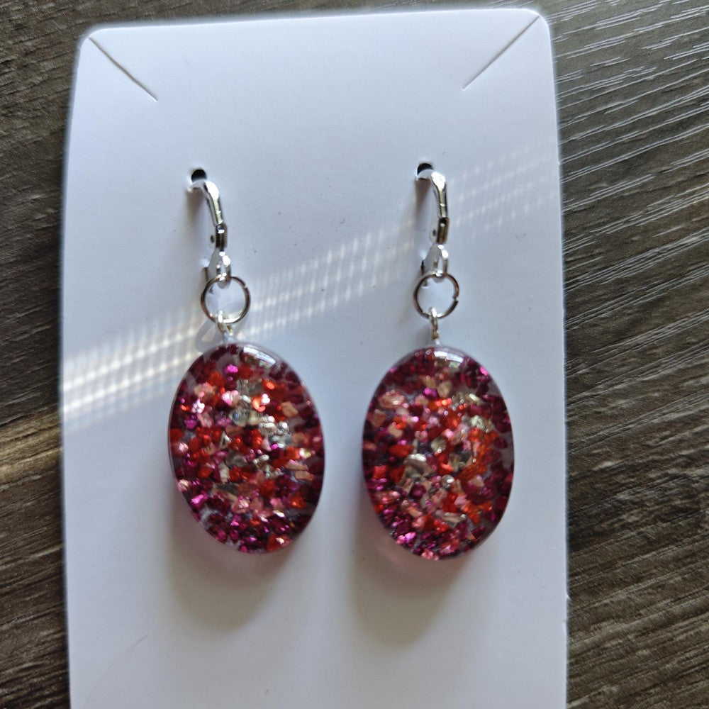 Sparkly Resin Earrings