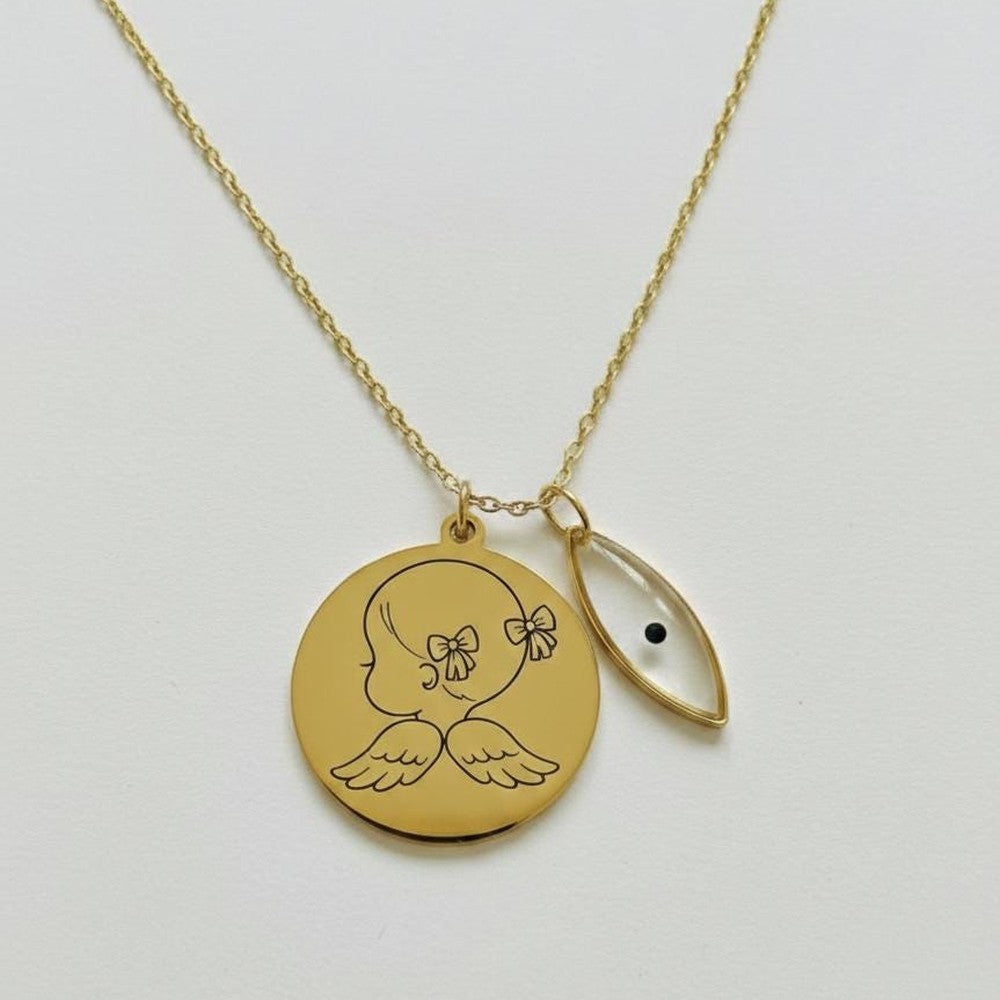 Real Forget Me Not Heart Necklace Personalized Initial Flower Pendant