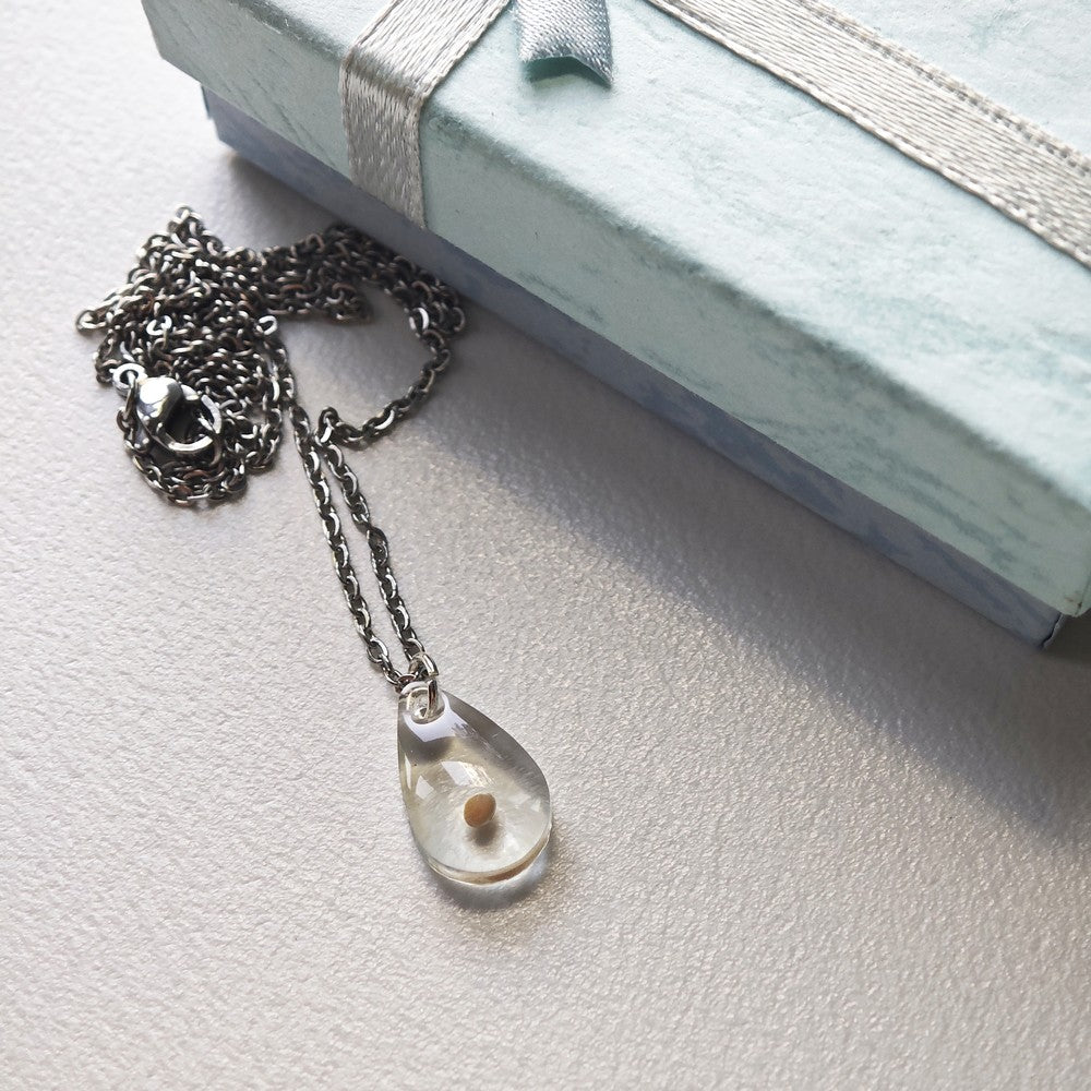 Mustard Seed Necklace Personalized Oval Cross Pendant Faith Jewelry